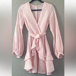 Pink selfie Leslie dress